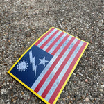 SSB Flag Patch - Honeycomb Reflective - 3" x 2" - Patch