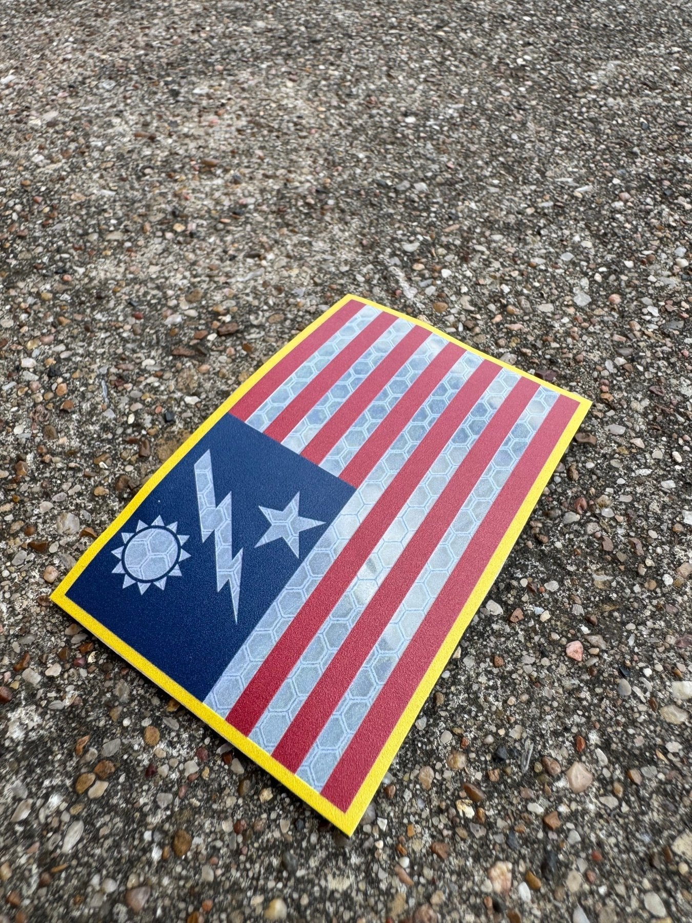 SSB Flag Patch - Honeycomb Reflective - 3" x 2" - Patch