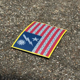 SSB Flag Patch - Honeycomb Reflective - 3" x 2" - Patch