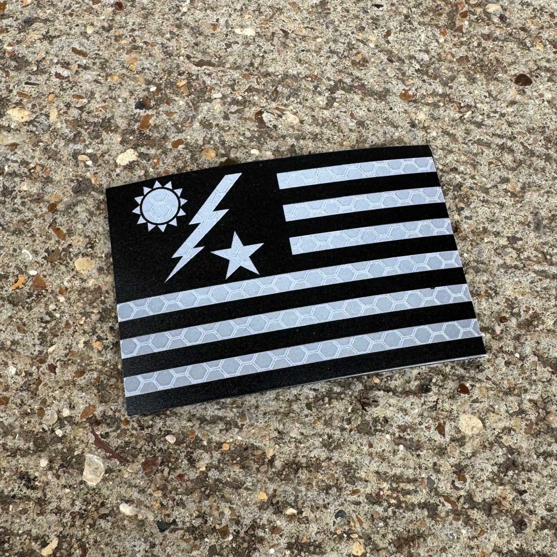 SSB Flag Patch - Honeycomb Reflective - 3" x 2" - Patch