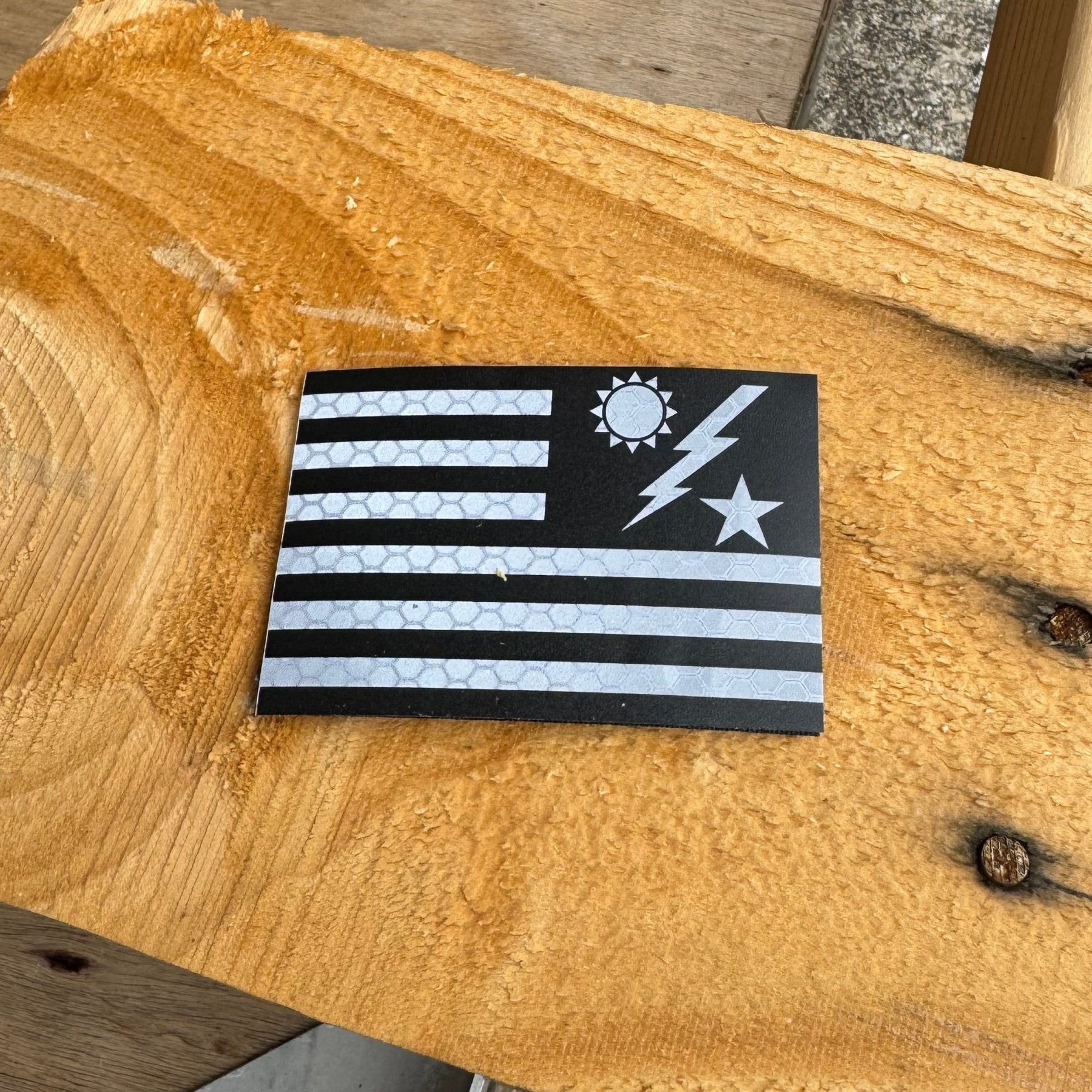SSB Flag Patch - Honeycomb Reflective - 3" x 2" - Patch
