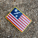 SSB Flag Patch - Honeycomb Reflective - 3" x 2" - Patch