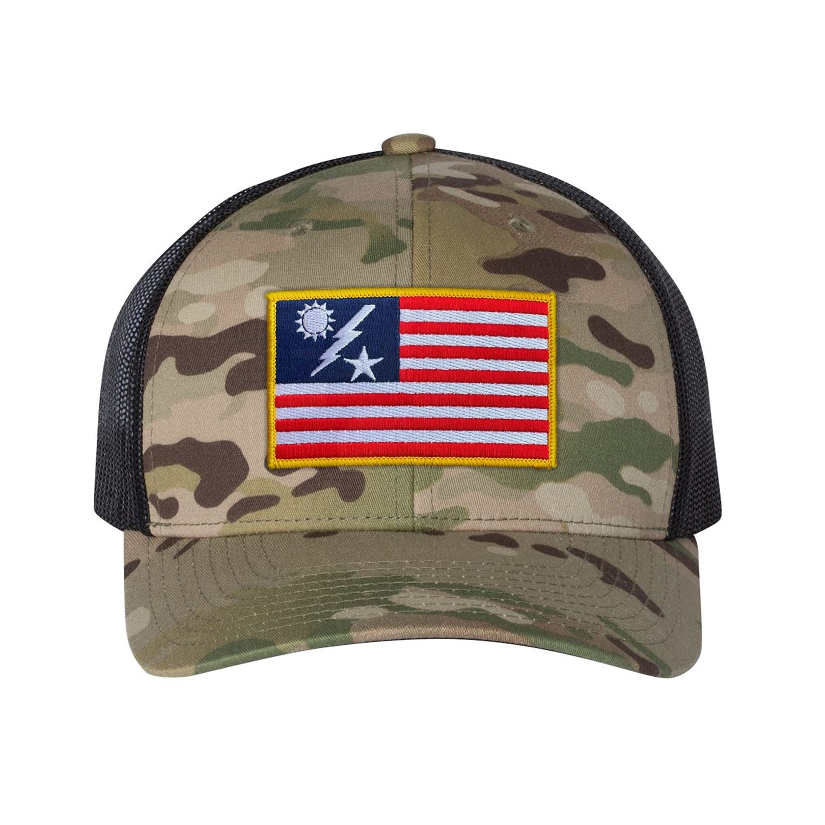 SSB Flag Patch Snapback - Multicam/Black Mesh - Headwear