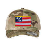 SSB Flag Patch Snapback - Multicam/Khaki Mesh - Headwear