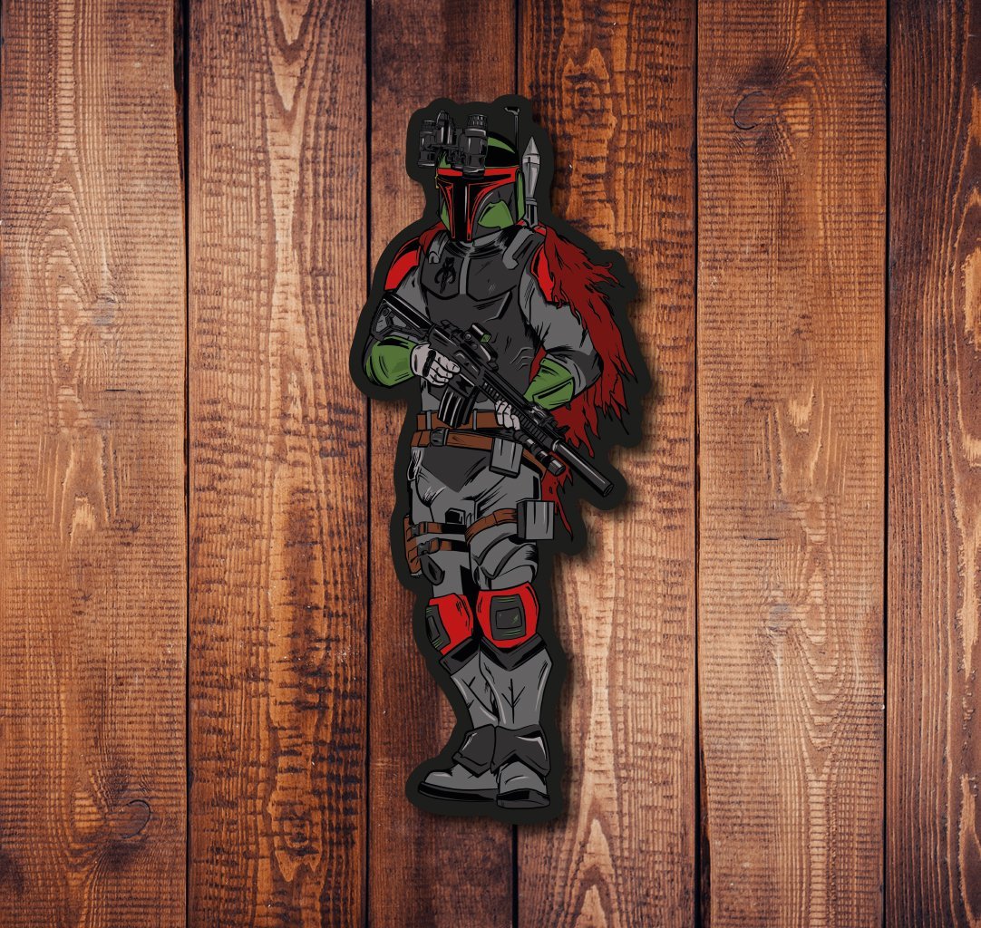 SSI Ranger Fett Sticker - 4" - Sticker