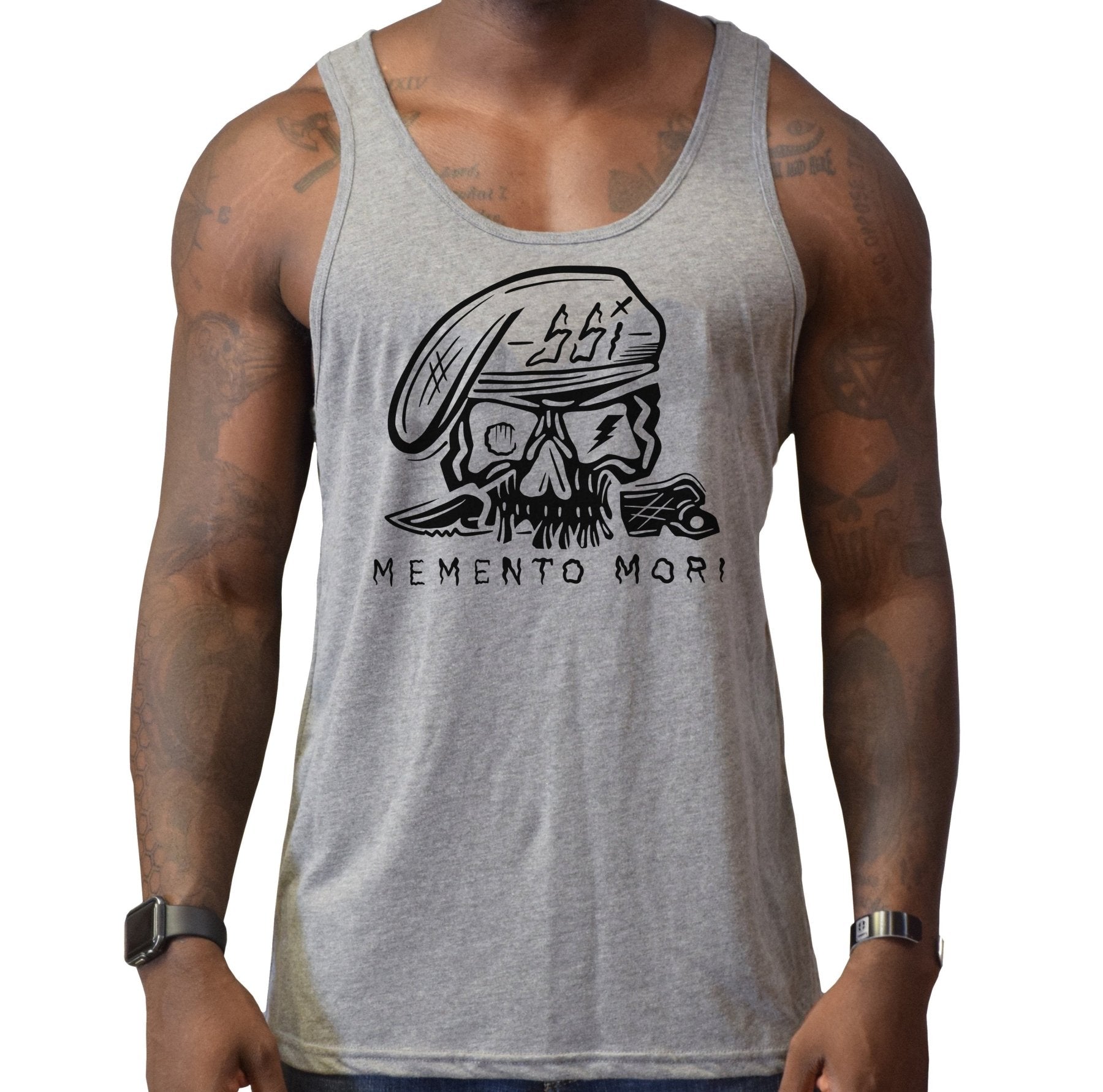 SSI Skull Beret Memento Mori Men's Tank - Small - Tank