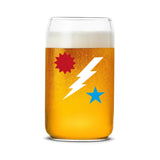 Star Sun Bolt Beer Can Glass Set - 16oz - Glassware