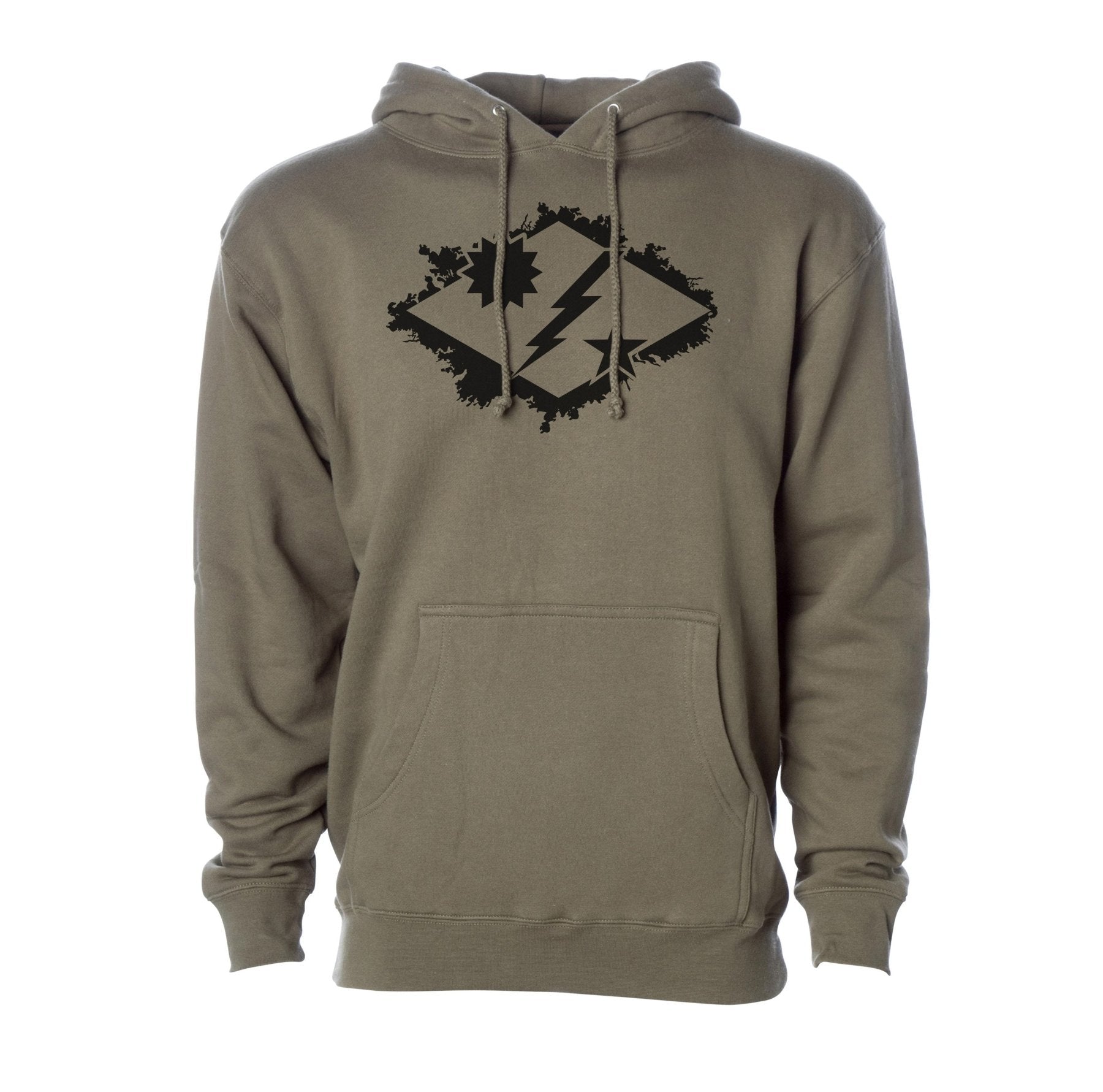 Star Sun Bolt Diamond Hoodie - Small - Hoodie