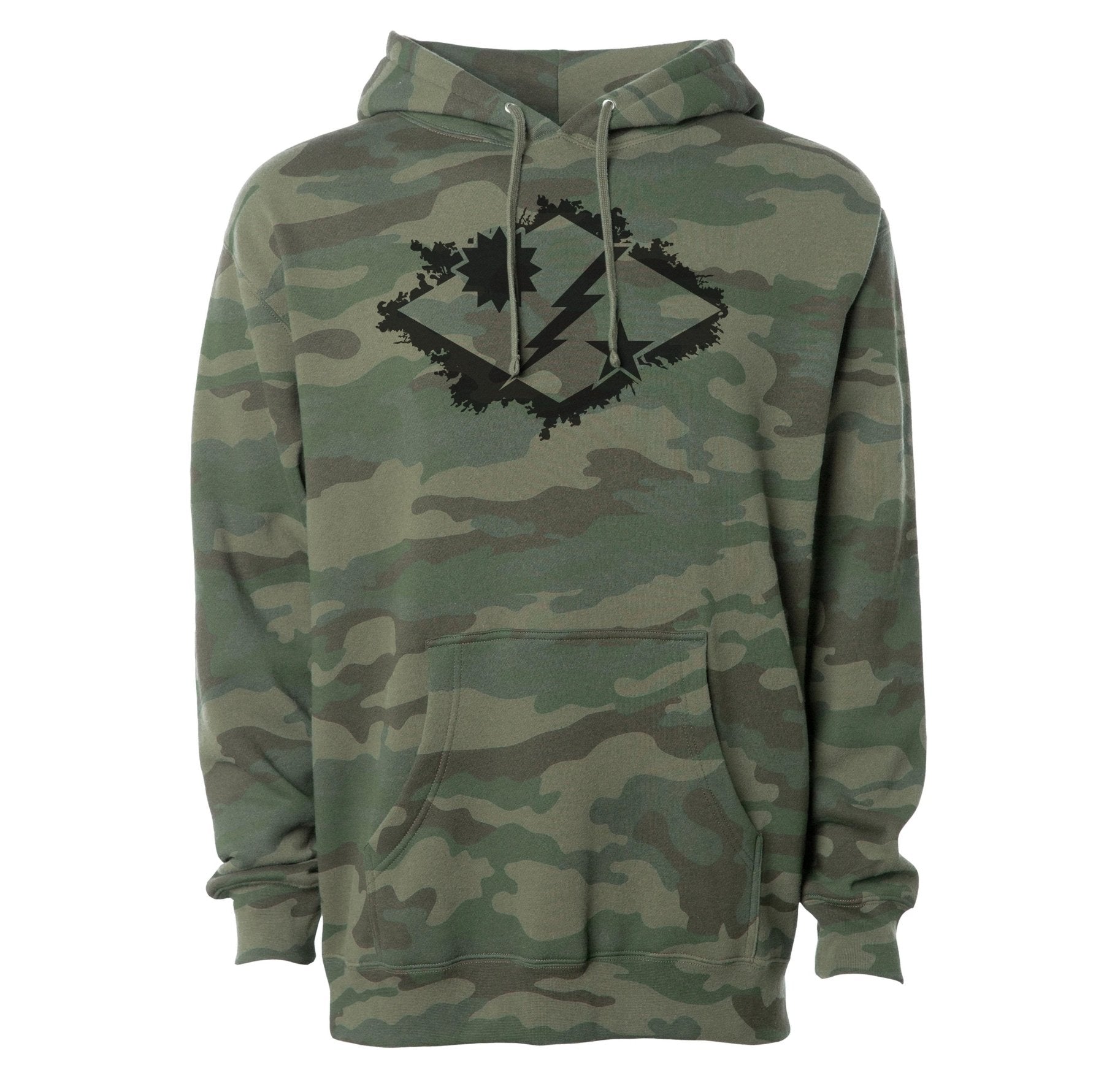 Star Sun Bolt Diamond Hoodie - Small - Hoodie