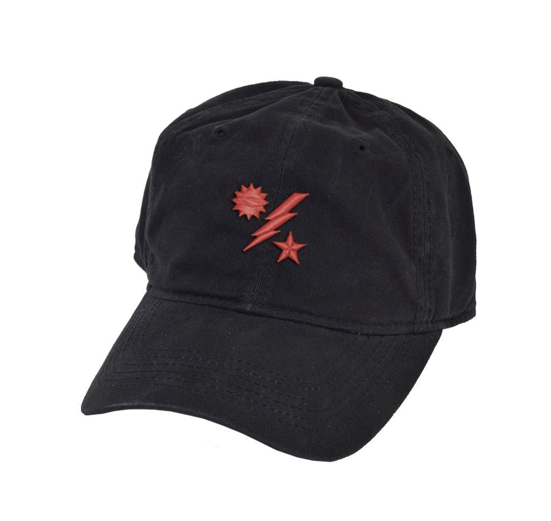 Star Sun Bolt Icon Dad Hat - OSFA - Headwear