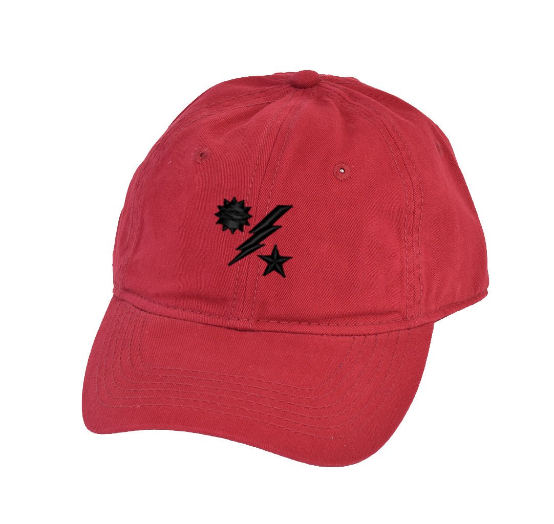 Star Sun Bolt Icon Dad Hat - OSFA - Headwear