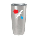 Star Sun Bolt RWB 4th Tumbler - 20oz - Tumbler