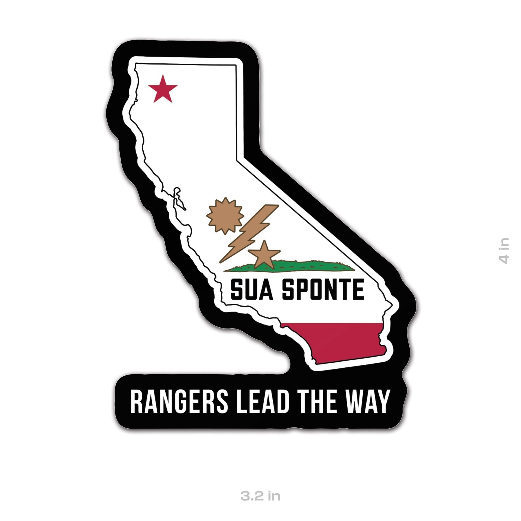 State Ranger Sticker - California - 4" - Sticker