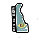 State Ranger Sticker - Delaware - 4" - Sticker