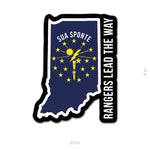 State Ranger Sticker - Indiana - 4" - Sticker