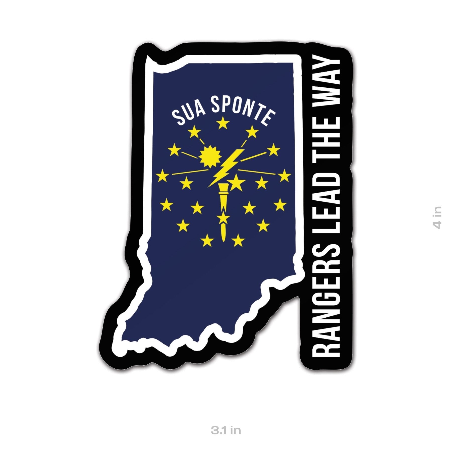 State Ranger Sticker - Indiana - 4" - Sticker