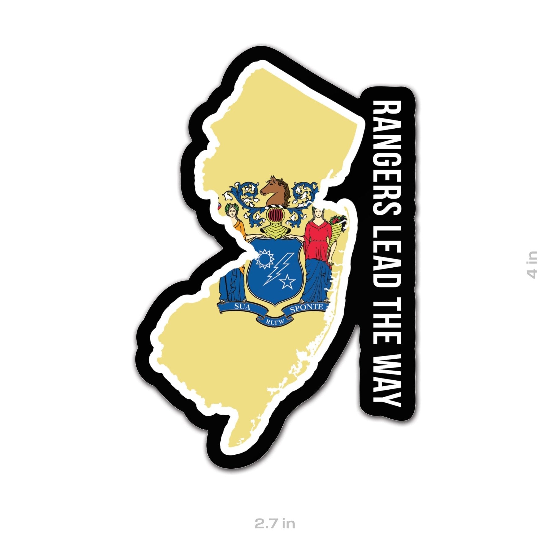 State Ranger Sticker - New Jersey - 4" - Sticker