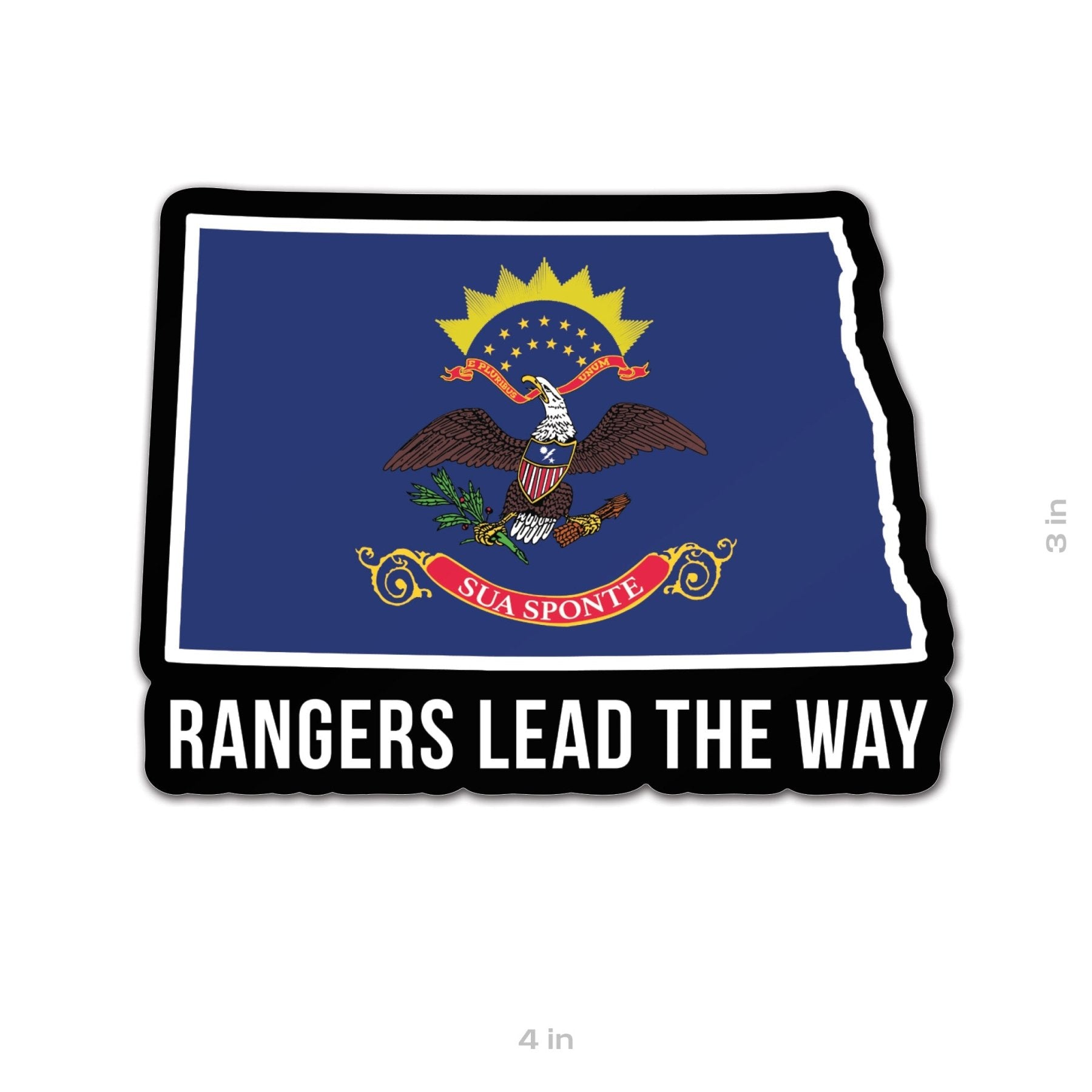 State Ranger Sticker - North Dakota - 4" - Sticker