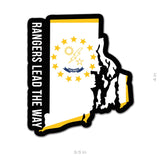 State Ranger Sticker - Rhode Island - 4" - Sticker