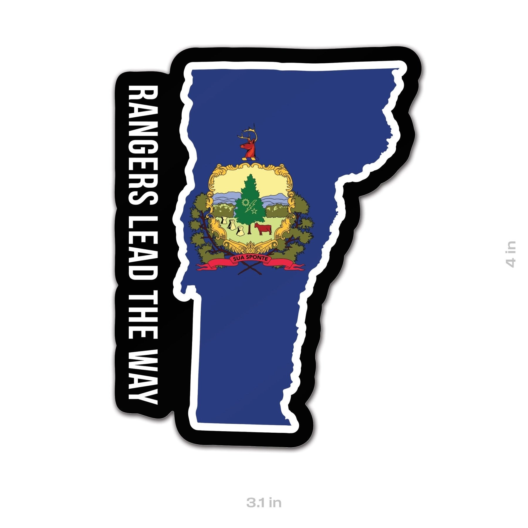 State Ranger Sticker - Vermont - 4" - Sticker