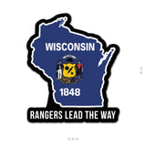 State Ranger Sticker - Wisconsin - 4" - Sticker