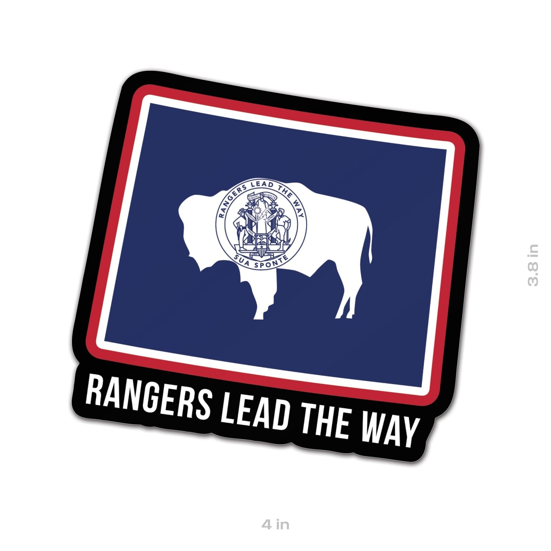 State Ranger Sticker - Wyoming - 4" - Sticker