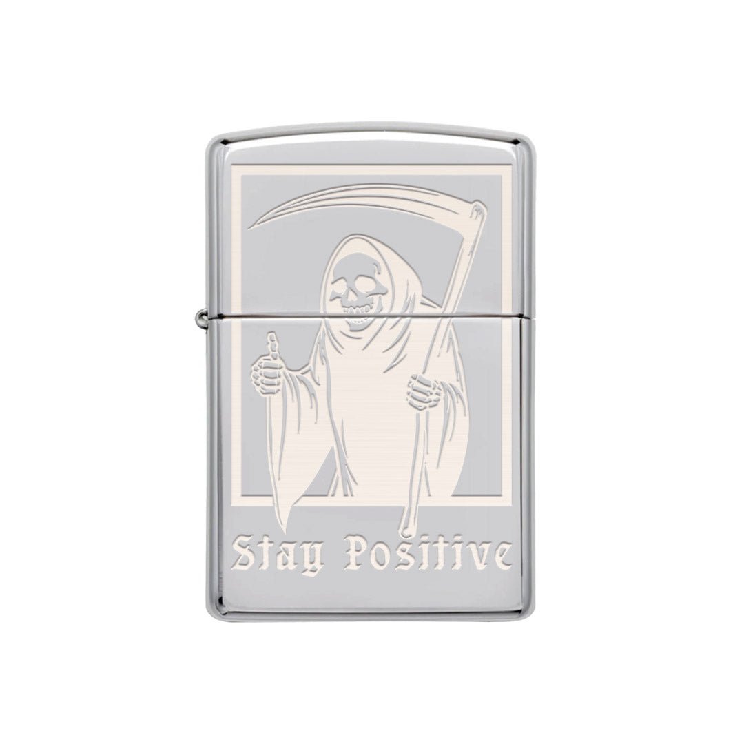 Stay Positive Lighter - Chrome - Lighter