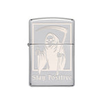 Stay Positive Lighter - Chrome - Lighter
