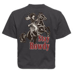 Stay Rowdy Cowgirl Ladies Heavyweight Boxy T-Shirt - Small - Custom Shirt