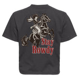 Stay Rowdy Cowgirl Ladies Heavyweight Boxy T-Shirt - Small - Custom Shirt