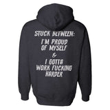 Stuck Between Hoodie - Small - Hoodie