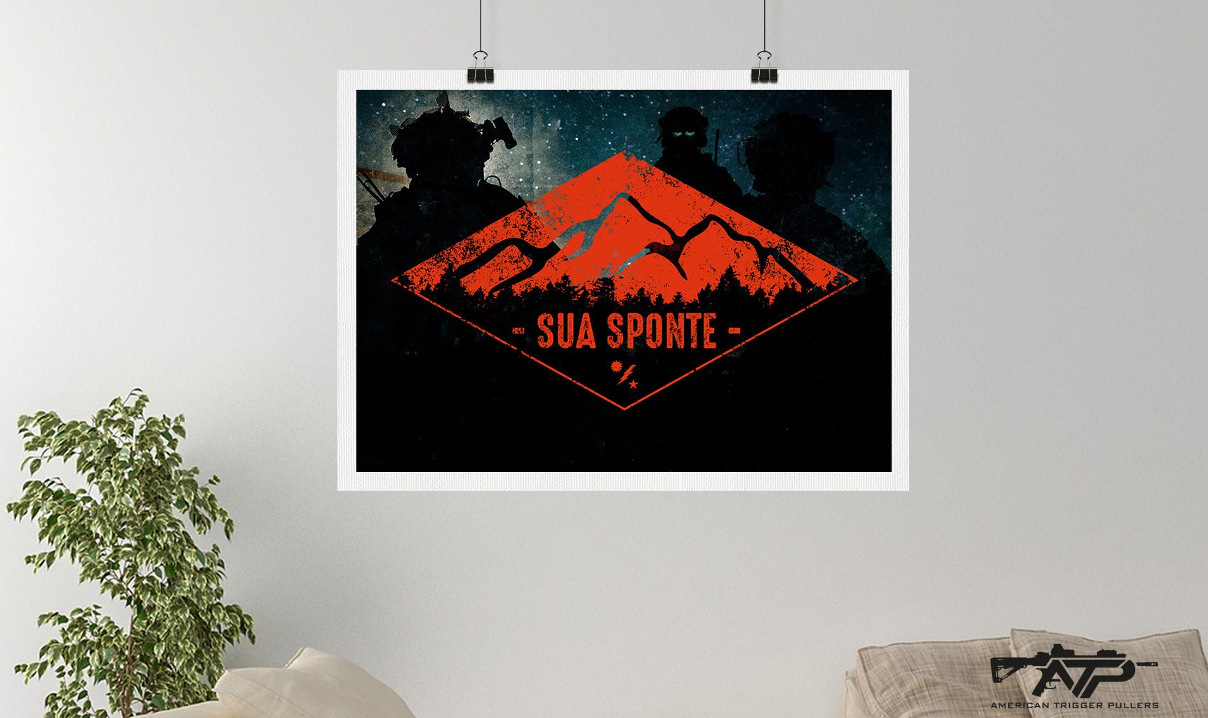 Sua Sponte Diamond Canvas - Loose Canvas - Canvas