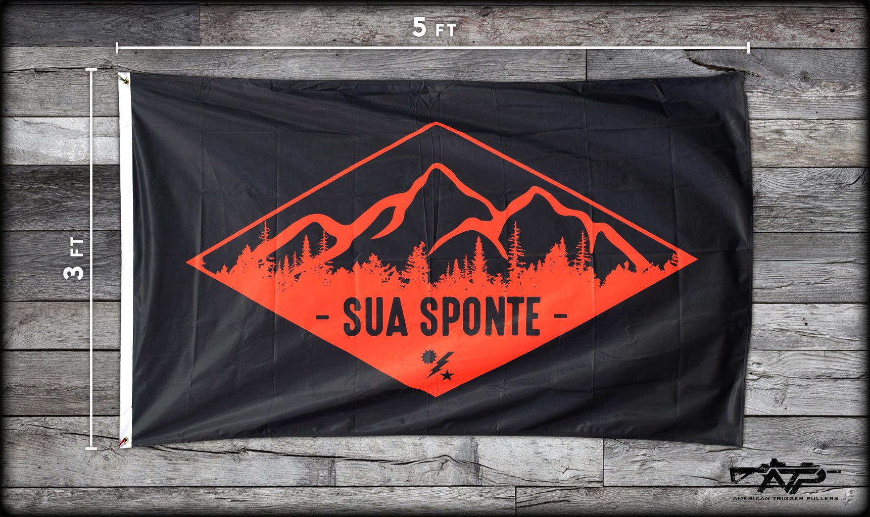 Sua Sponte Diamond Flag - 3' x 5' - Flag