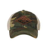 Sua Sponte Diamond Leather Dad Cap - OSFA - Headwear