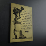 Such Men Memorial Canvas - Stretched Canvas - Canvas