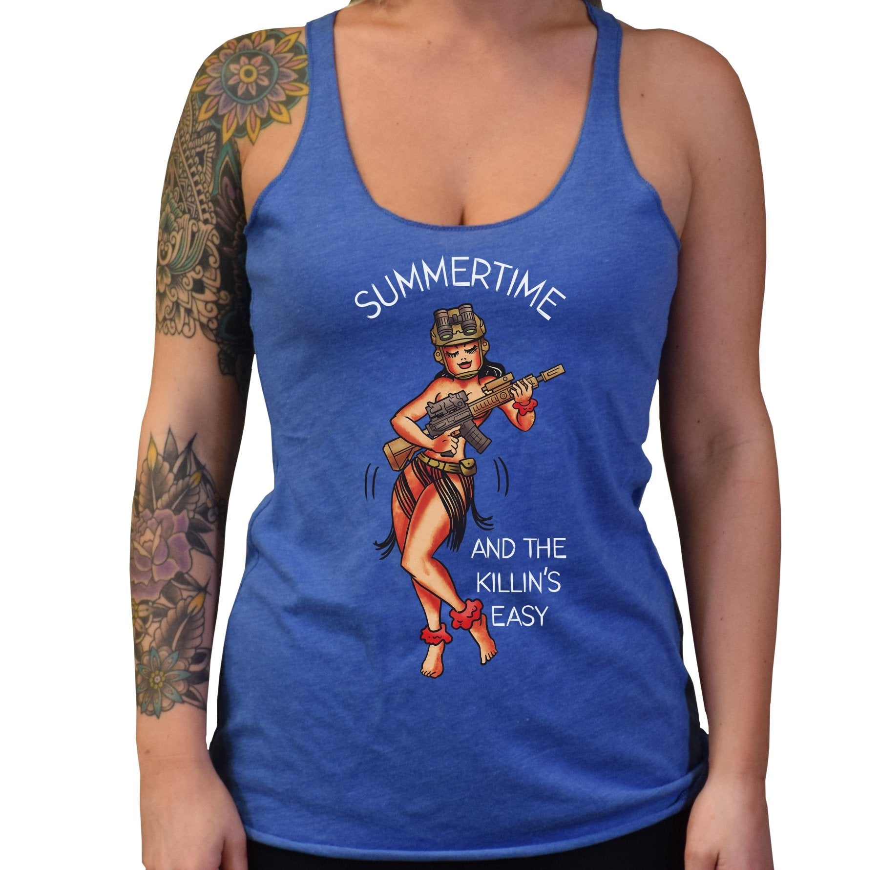 Summertime Hula Tri - Blend - Small - Tank