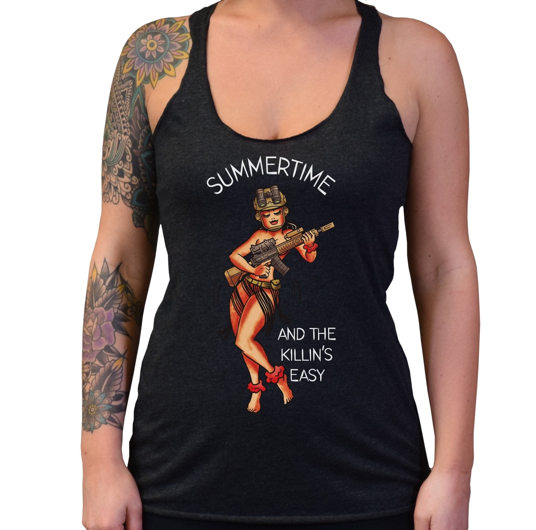 Summertime Hula Tri - Blend - Small - Tank