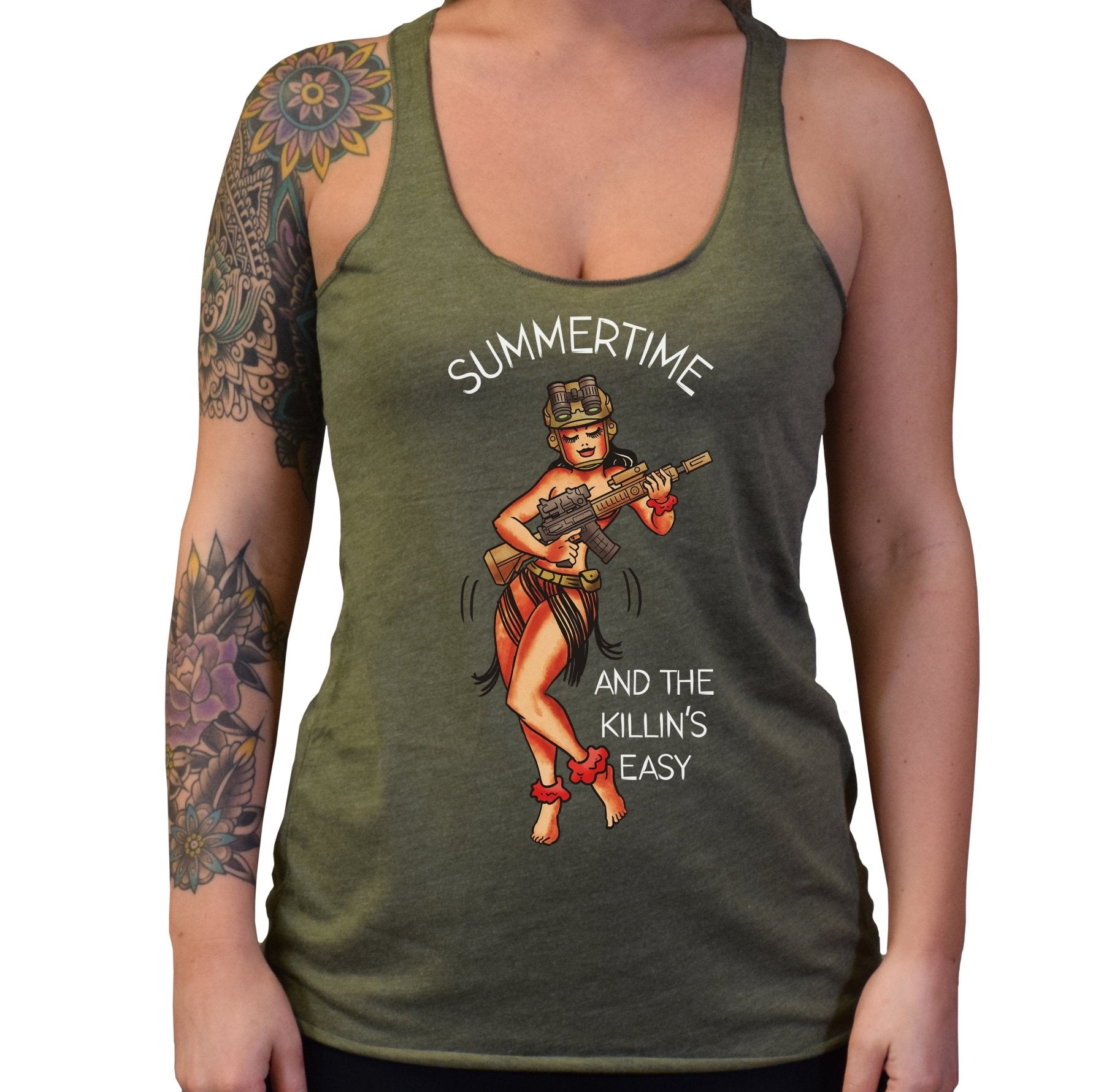 Summertime Hula Tri - Blend - Small - Tank