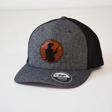 Sunrise Operator Snap - Back - Melange Charcoal/ Black Mesh - FlexFit + SnapBack Tech - Headwear