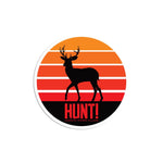 Sunset Deer Sticker - 4" - Sticker