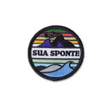 Surf and Turf Embroidered Patch - 2" Diameter - Patches