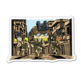 T3xATP Collab Day Patrol Sticker - 4" - Sticker