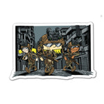 T3xATP Collab Night Patrol Sticker - 4" - Sticker