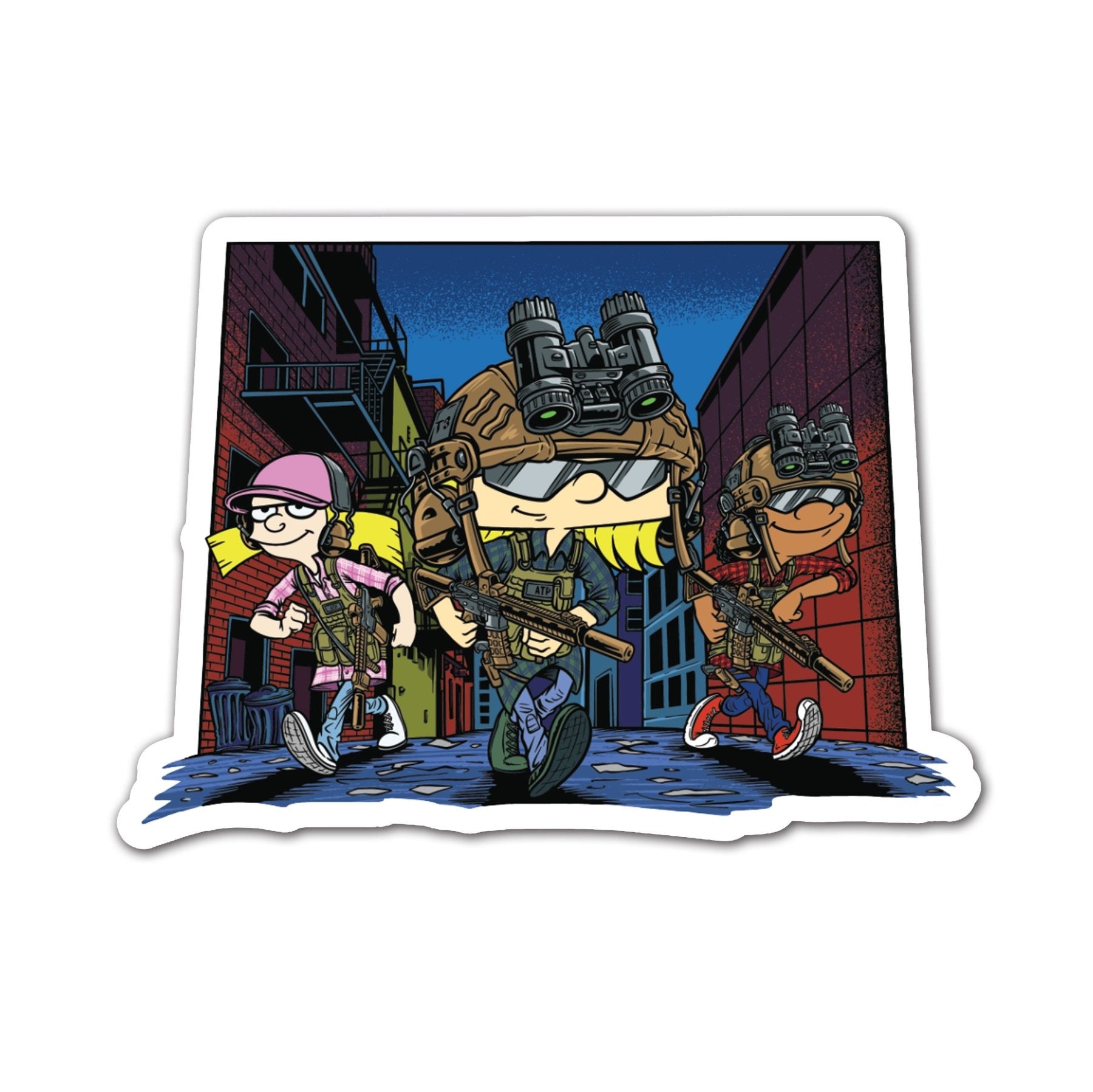 T3xATP Collab Urban Patrol Sticker - 4" - Sticker