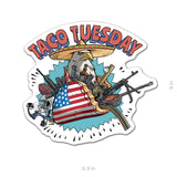 Taco Tuesday Sticker - 3.3" x 3" - Sticker