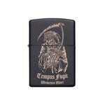 Tempus Fugit Lighter - Matte Black - No Discount