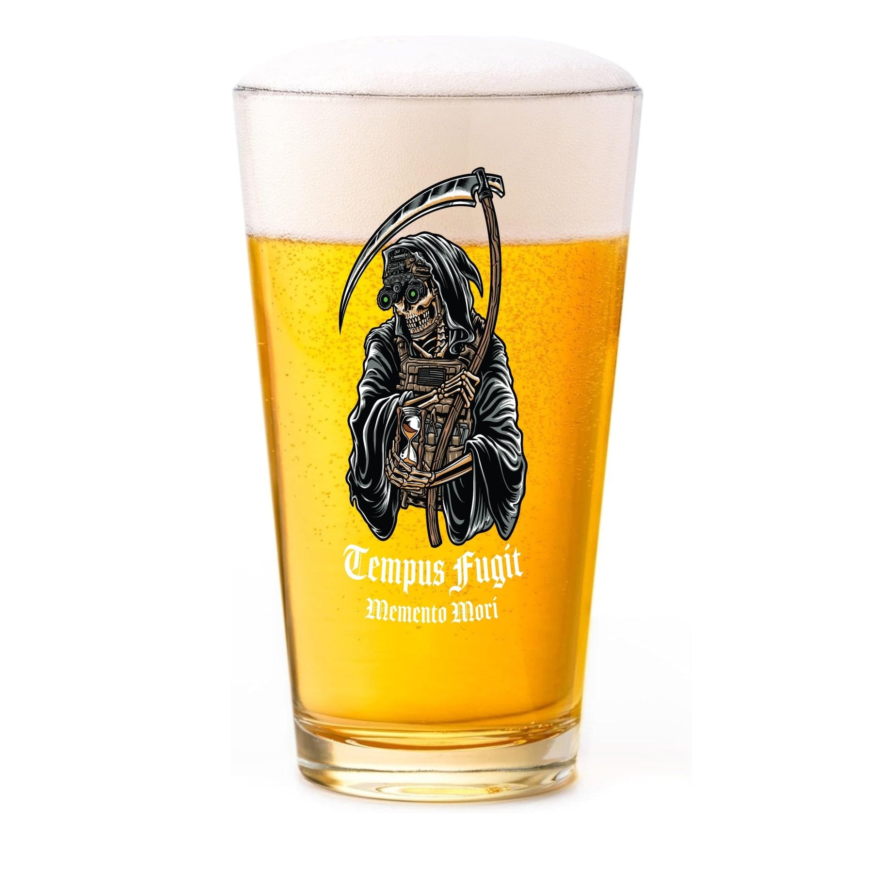 Tempus Fugit Pint Glass Set - 16oz - Glassware