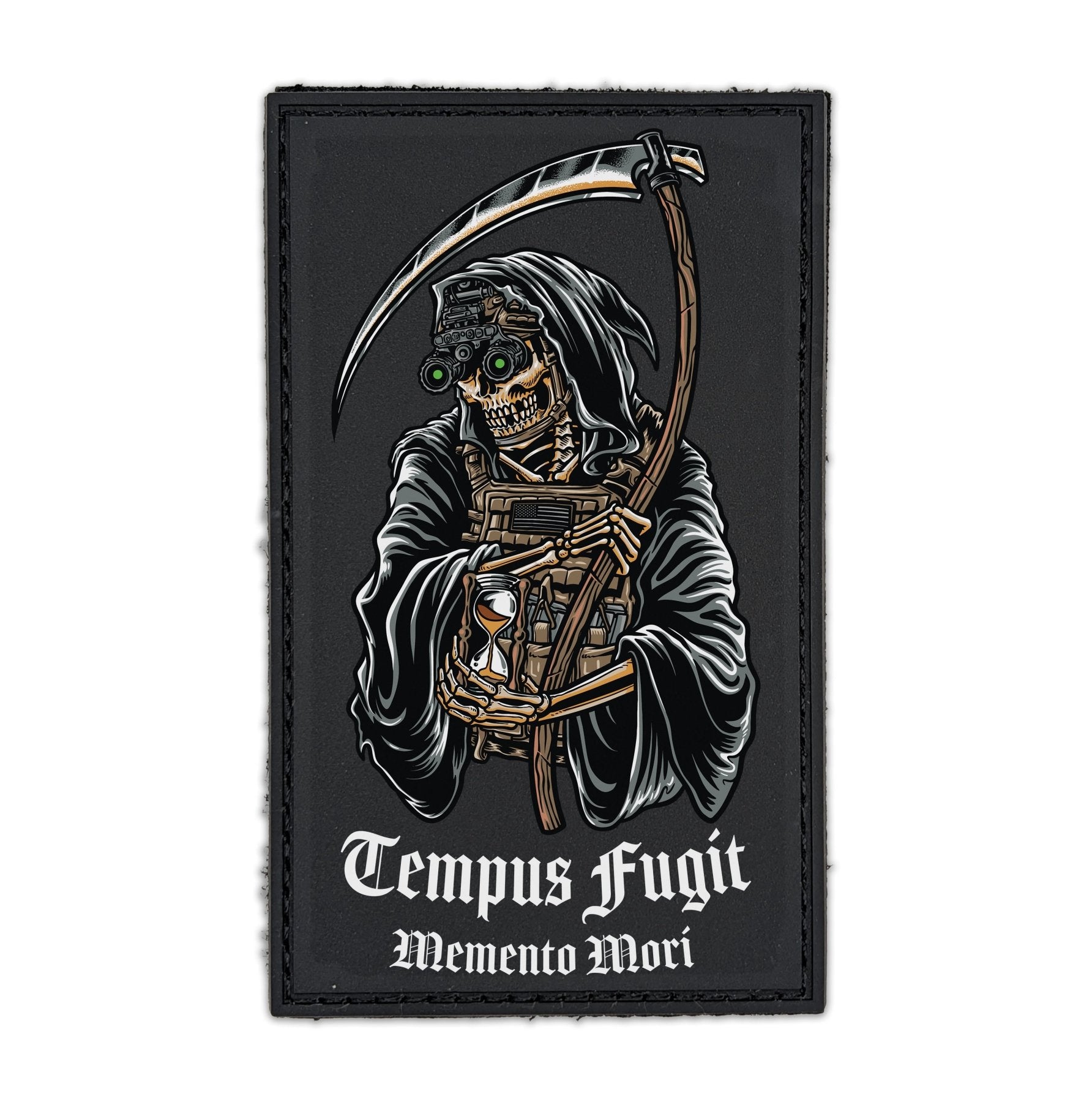 Tempus Fugit PVC Patch - 4" x 2" - Patch