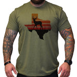 Texas Deer Sunset - Small - Shirt