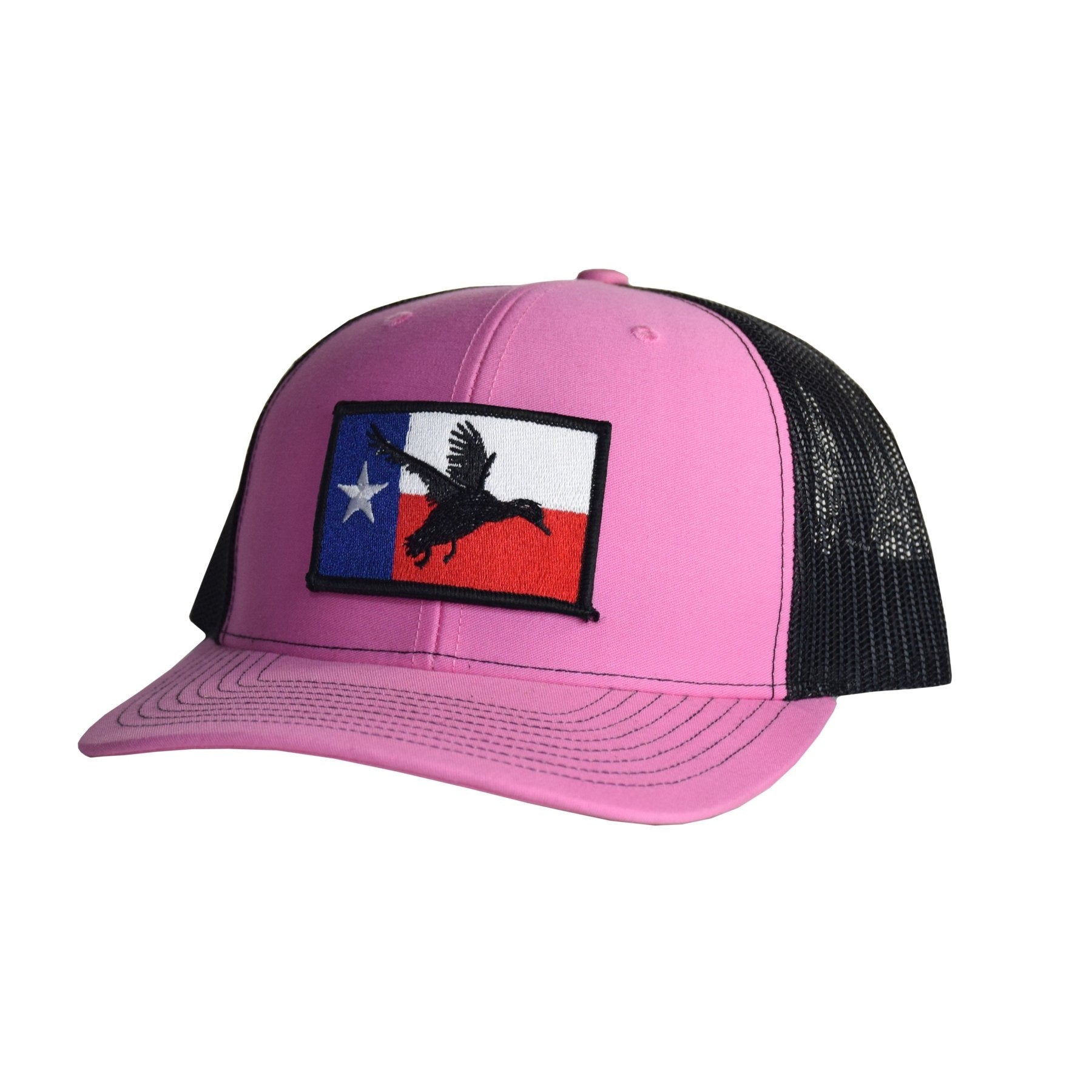 Texas Duck Hunter Snapback - Pink / Black Mesh - Headwear